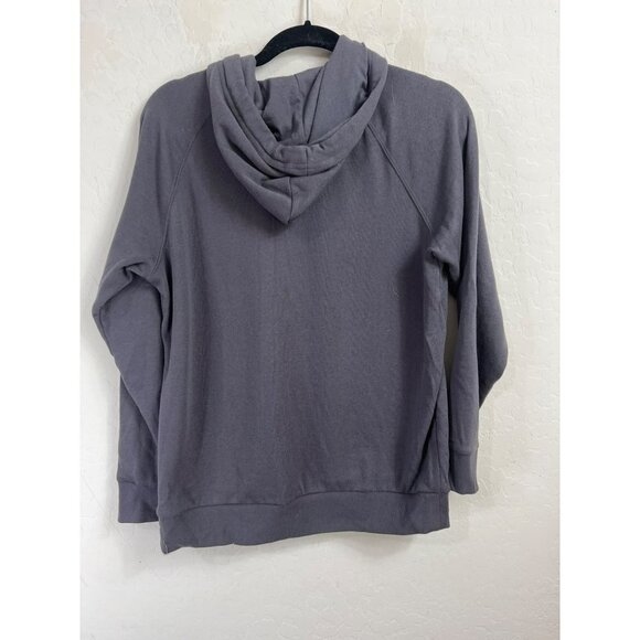 Torrid Charcoal Grey Hoodie Crystal Embellished Adjustable Strings Sz 00 (US 10) - Picture 6 of 7